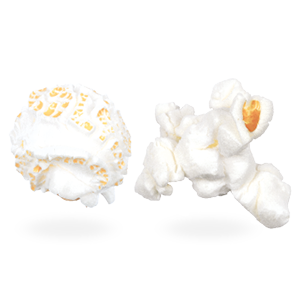 Our mushroom kettle corn popcorn offers you the perfect balance between high expansion and round shape